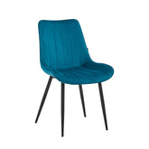 Verta Dining Chair - Petrol Velvet